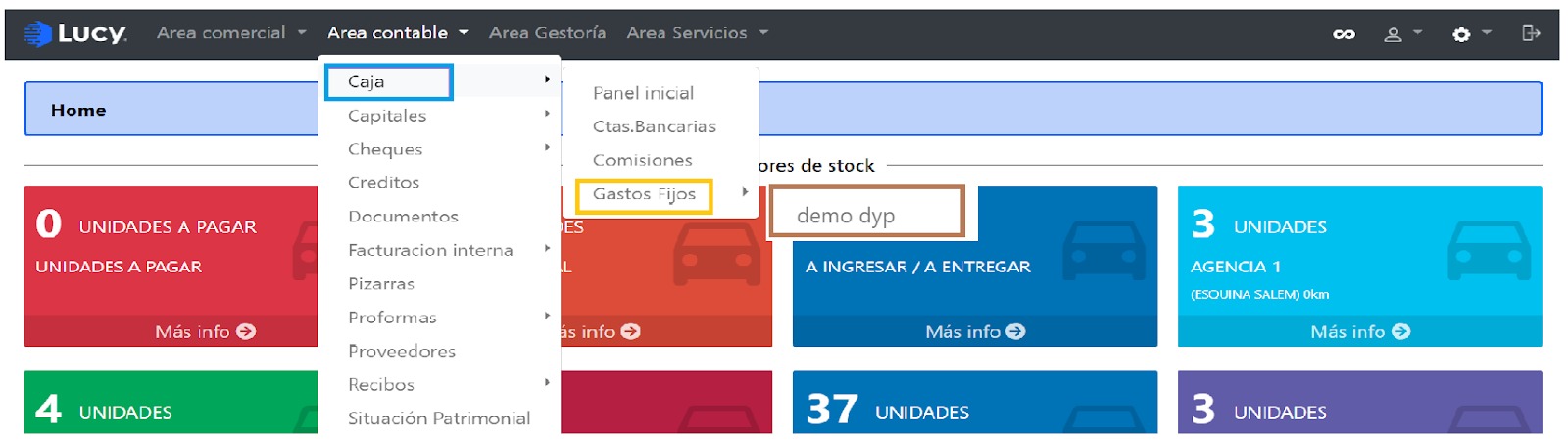 Caja > Gastos Fijos